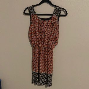 Geometric Print Dress